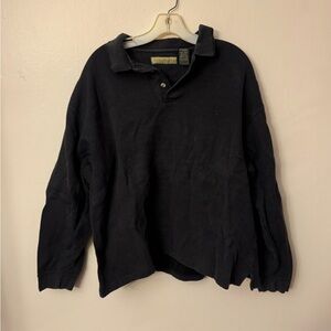 NATURAL LIFE Black Men's Polo Shirt